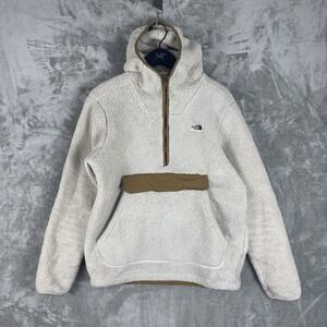The North Face Campshire Sherpa Fleece Pullover Jacket Hoodie Mens Small Utility